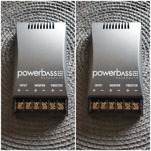 Bundle Unused Powerbass Computer Aided External 12dB 2way Crossover Network Pair